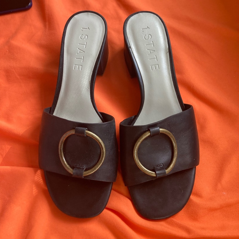 1.State Leather mule sandal 🌺 size 7.5